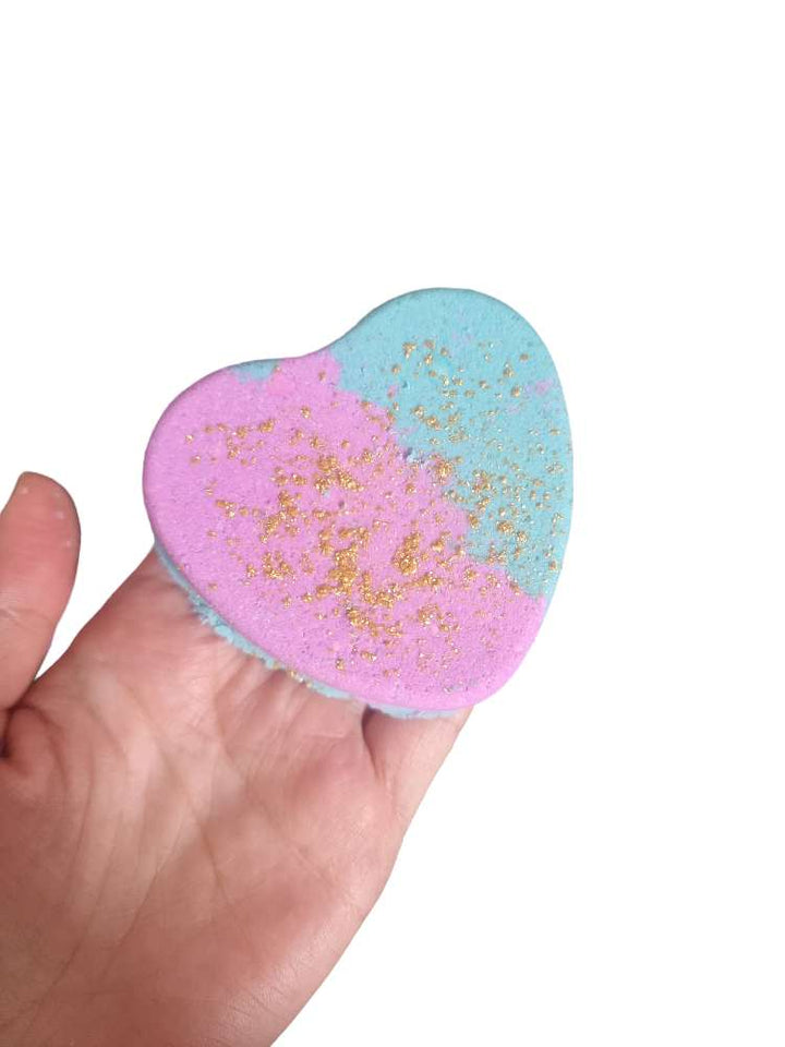 Love Heart Bath Bomb-bath bomb-Oddball Crystals