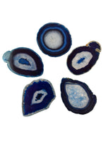 Agate Blue Size 1* Pack of 5-Oddball Crystals