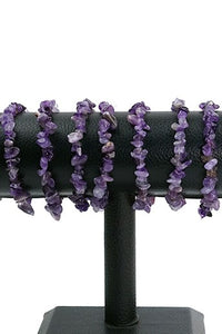 Amethyst Chips Bracelets Pack of 5-Wholesale-Oddball Crystals