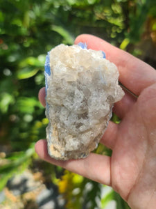 Blue Kyanite with Quartz Inclusions 159g-Oddball Crystals