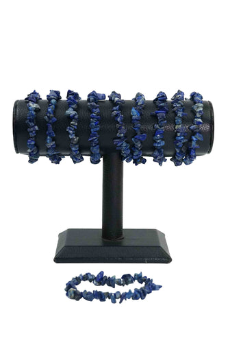 Lapis Lazuli Chips Bracelets Pack of 5-Wholesale-Oddball Crystals