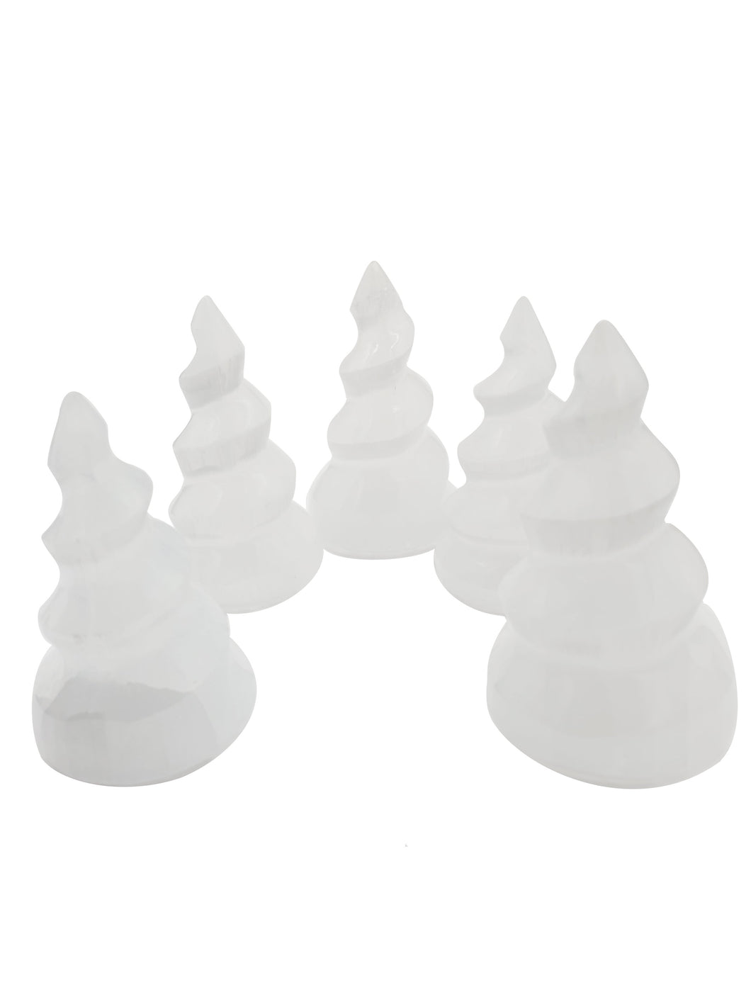 Selenite Unicorn Horns 3pc-Oddball Crystals