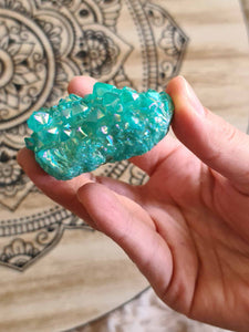 Aura Quartz aqua green-Oddball Crystals