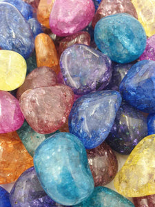 Crackle Quartz Tumbles 1kg-Wholesale-Oddball Crystals