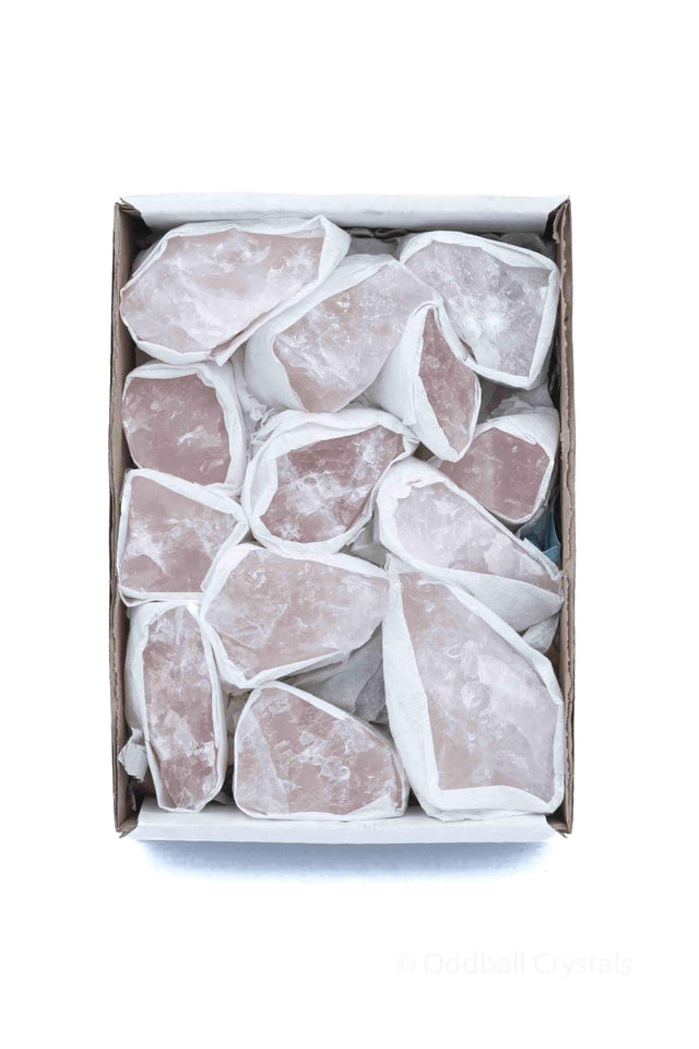 Rose Quartz Box-Mixed Chunks Boxes-Oddball Crystals