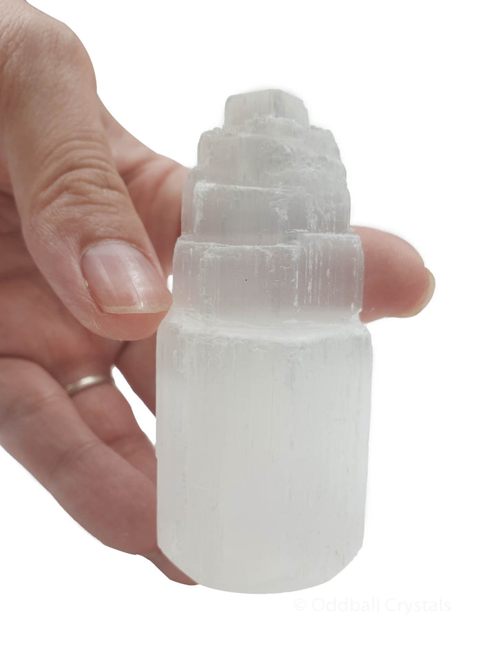 Mini Selenite Towers Pack of 3-Towers-Oddball Crystals