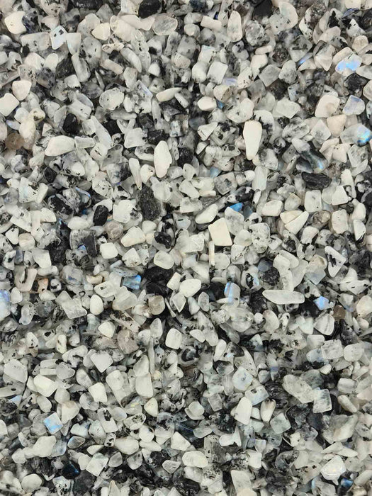 Moonstone Chips - 250 Gram Bag-Oddball Crystals